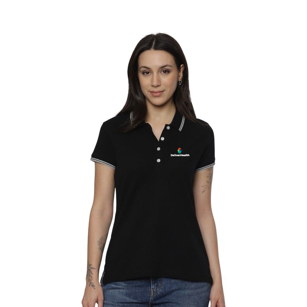 Allen Solly Polo T-shirt Women- Black